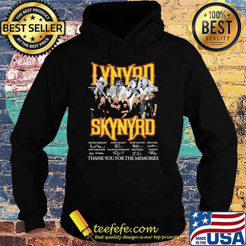 Lynyrd Skynyrd thank you for the memories signatures shirt