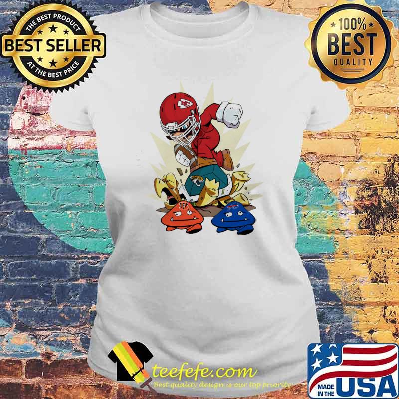 Mario Kansas city Chiefs and bengal s Laides tee Mario Kansas city Chiefs and bengal s Laides tee