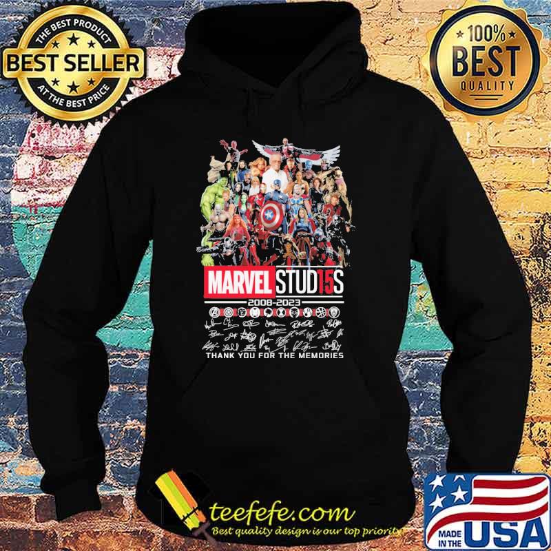 Marvel studios 2008-2023 thank you for the memories signatures shirt