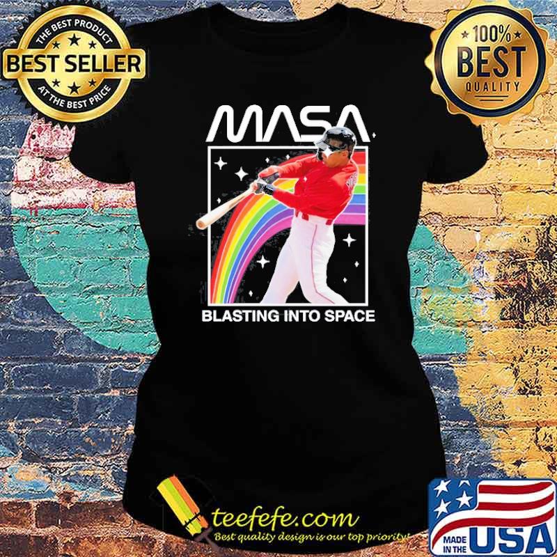 Masa Blasting Into Space sport rainbow Shirt Ladies tee Masa Blasting Into Space sport rainbow Shirt Ladies tee