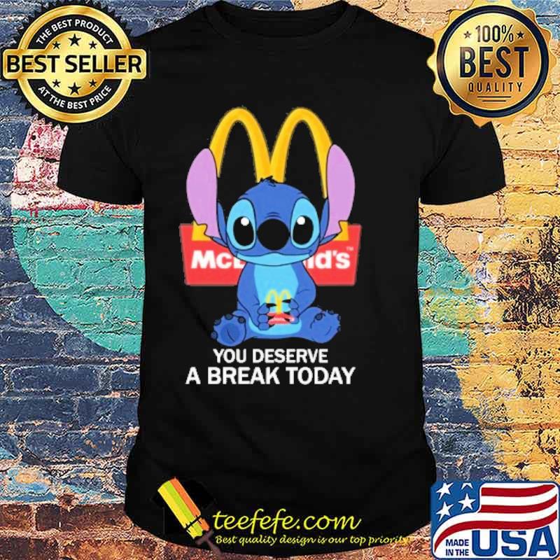 MCDONALD'S stitch you deserve a break today s Unisex MCDONALD'S stitch you deserve a break today s Unisex