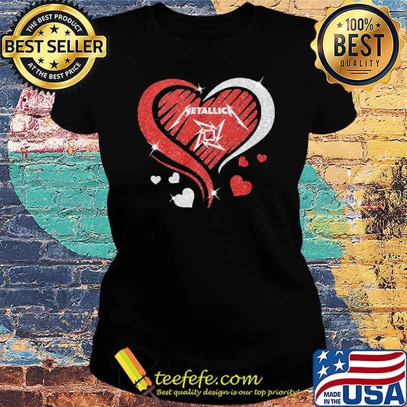 Metallic heart diamond s Ladies tee Metallic heart diamond s Ladies tee