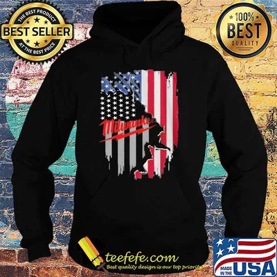 Milwaukee America flag shirt