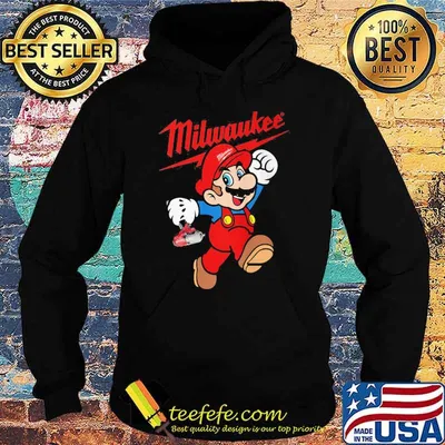 Milwaukee mario mascot shirt