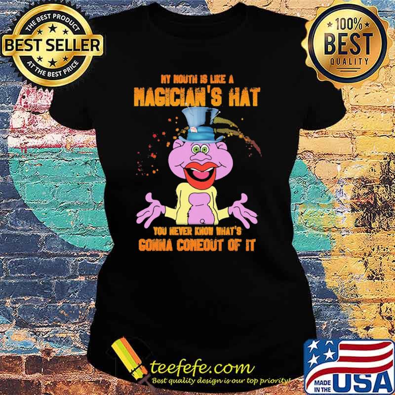 My mouth is like a magician's hat you never know what's gonna comeout of it Peanut Jeff Dunham s Ladies tee My mouth is like a magician's hat you never know what's gonna comeout of it Peanut Jeff Dunham s Ladies tee