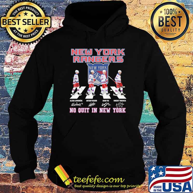 New York Rangers no quit in New York Walking Abbey Road signatures shirt