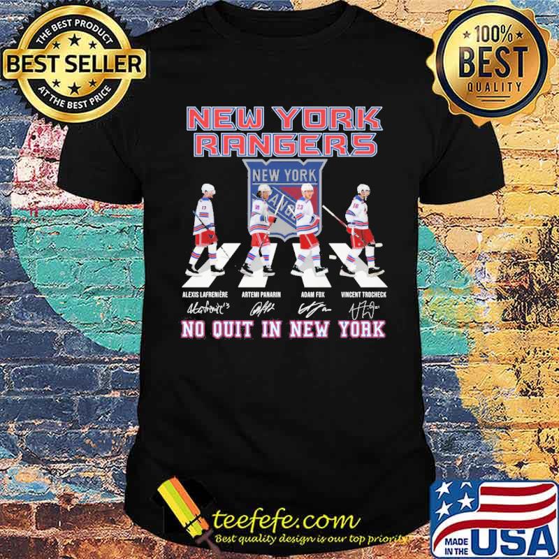 New York Rangers no quit in New York Walking Abbey Road signatures s Unisex New York Rangers no quit in New York Walking Abbey Road signatures s Unisex