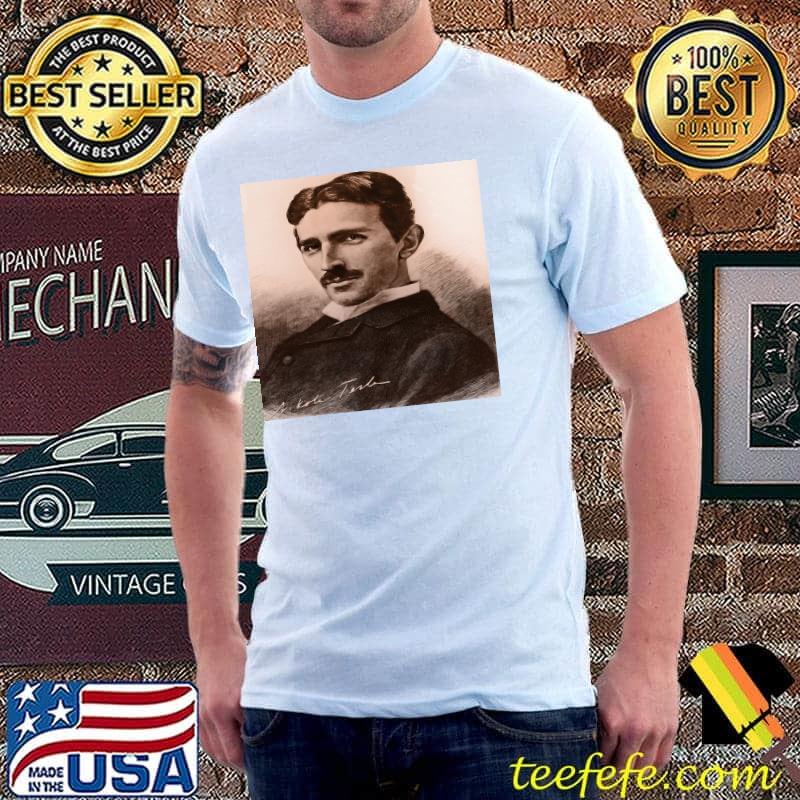 Nikola tesla science electricity geek enginner croatia hrvatska shirt