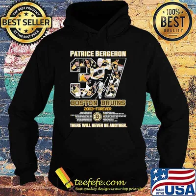 Patrice bergeron Boston Bruins 2003-forever there will never be another shirt