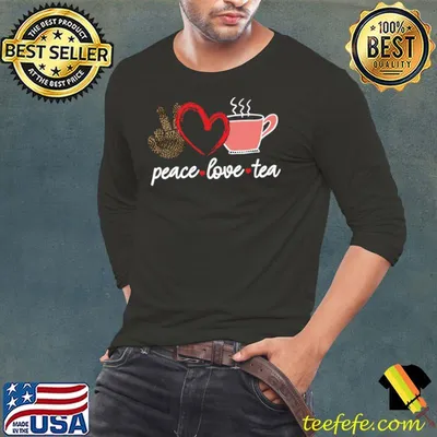 Peace Love Tea Highhand Heart Leopard T-Shirt