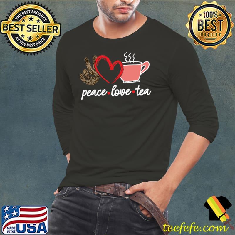 Peace Love Tea Highhand Heart Leopard T-Shirt