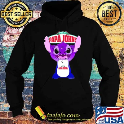 Pizza papa john's stitch shirt