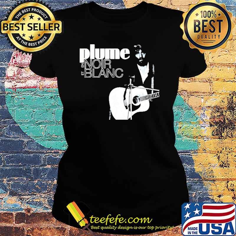 Plume noir blanc s Ladies tee Plume noir blanc s Ladies tee