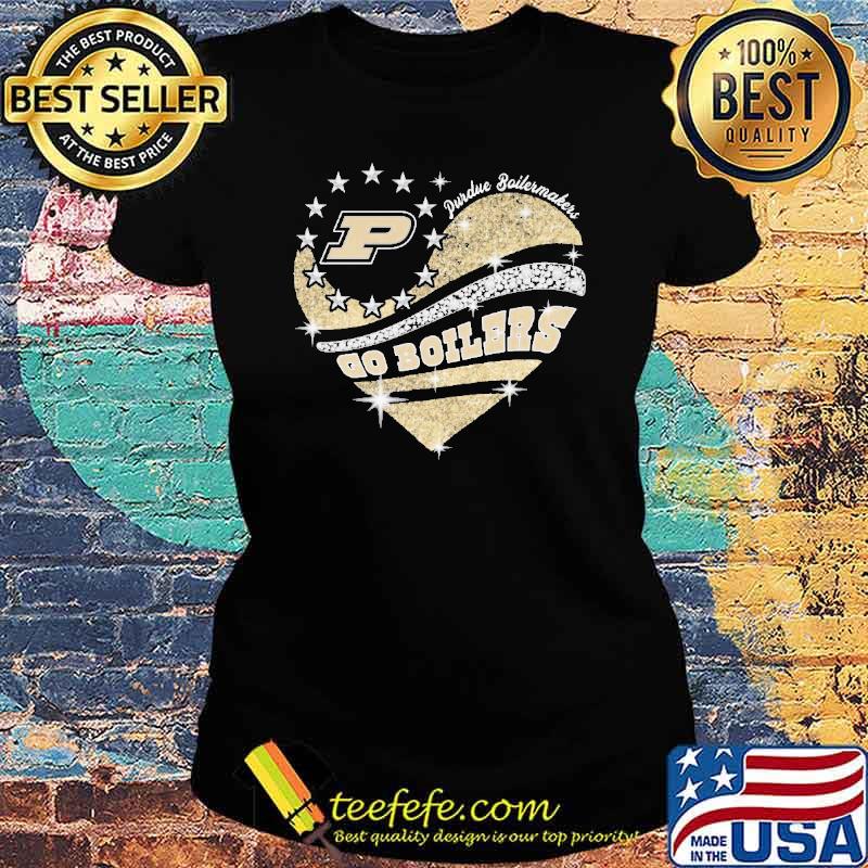 Purdue Boilermakers go Boilers diamond heart s Ladies tee Purdue Boilermakers go Boilers diamond heart s Ladies tee