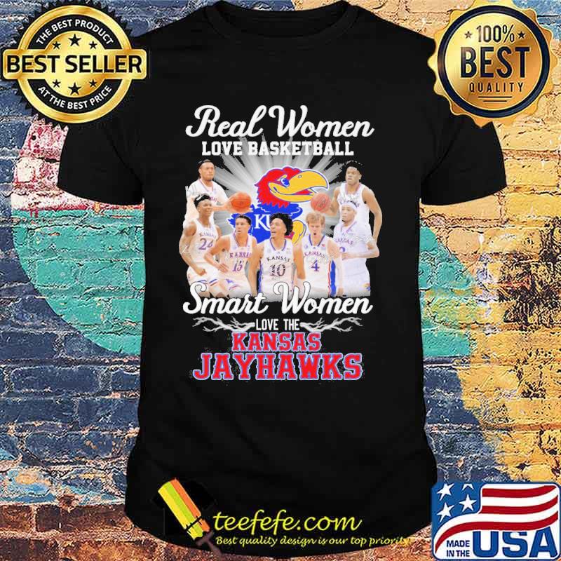 Real women love basketball smart women love the Kansas Jayhawks s Unisex Real women love basketball smart women love the Kansas Jayhawks s Unisex