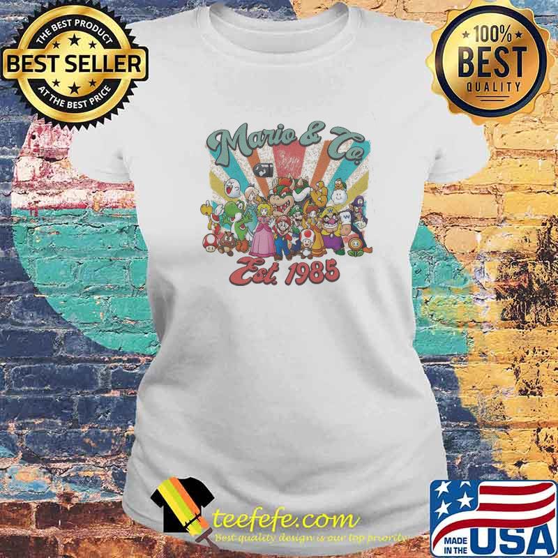 Return To Mario And Co EST 1985 The Super Mario Bros Movie Main Street s Laides tee Return To Mario And Co EST 1985 The Super Mario Bros Movie Main Street s Laides tee