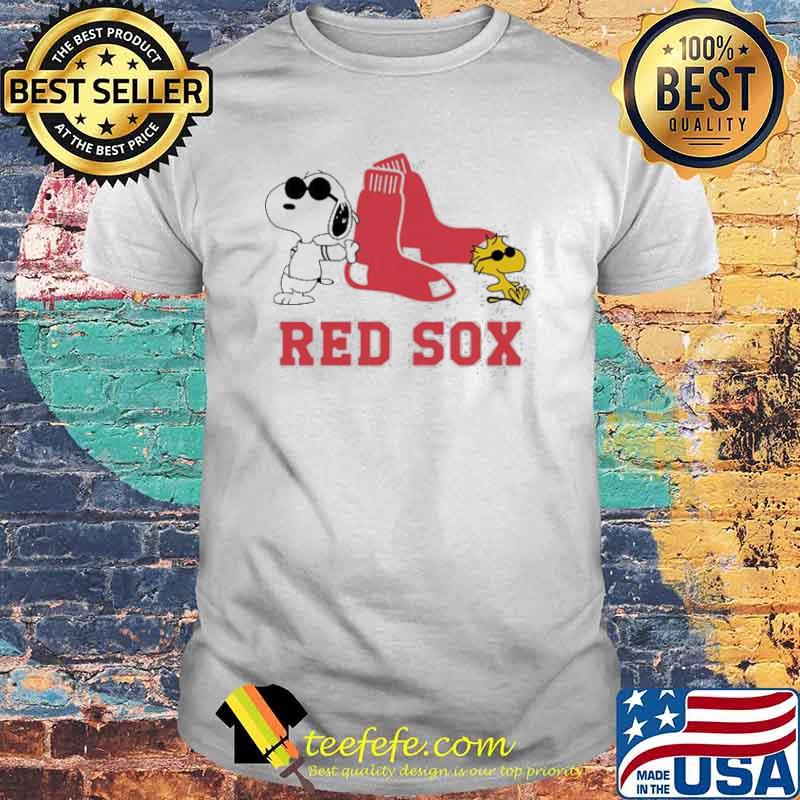 Snoopy And Woodstock Boston Red Sox sport shirt
