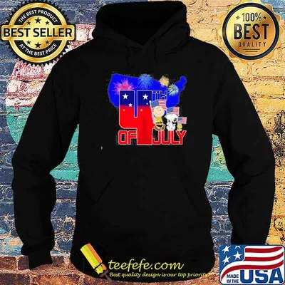 SNOOPY HAPPY 4TH OF JULY firework snoopy charlie brown woodstock shirt