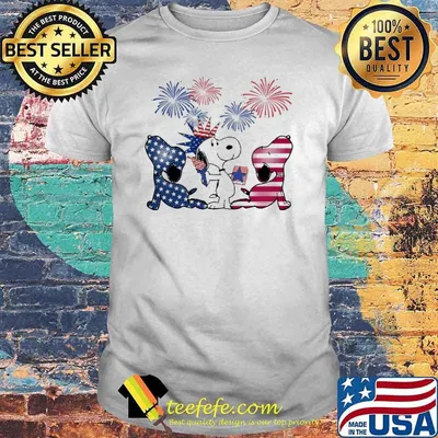 SNOOPY HAPPY 4TH OF JULY yoga shirt