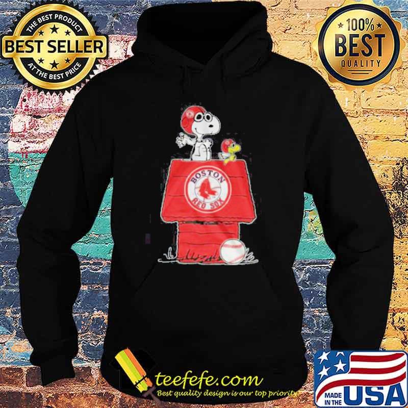 Snoopy Woodstock Boston Red Sox baseball sport shirt