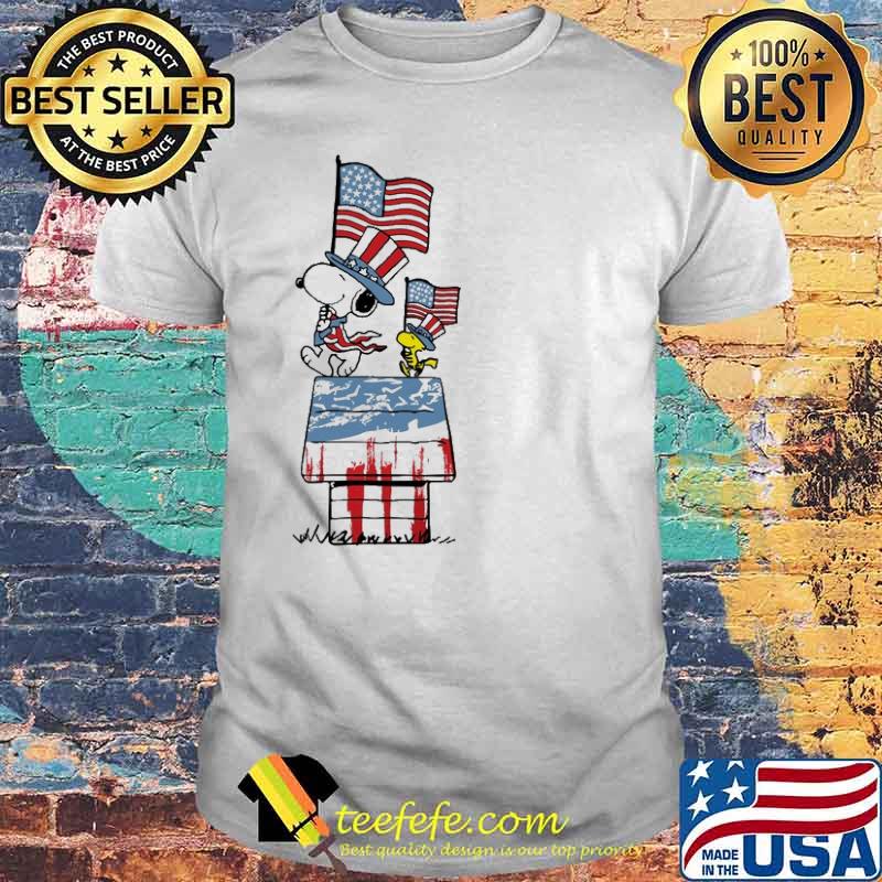Snoopy woodstocks memorial day remember America flag veteran shirt