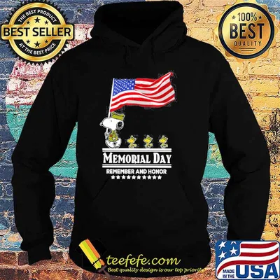 Snoopy woodstocks memorial day remember and honor shirt