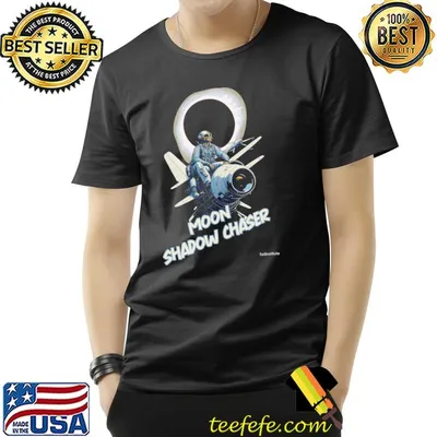 Solar eclipse 2023 Moon shadow chaser spaces shirt