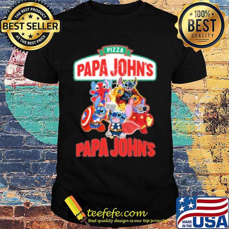 Spiderman Captain America Thor marvel Pizza papa John's stitch s Unisex Spiderman Captain America Thor marvel Pizza papa John's stitch s Unisex