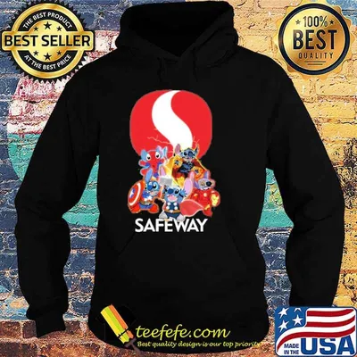 Spiderman Captain America Thor marvel Safeway stitch shirt