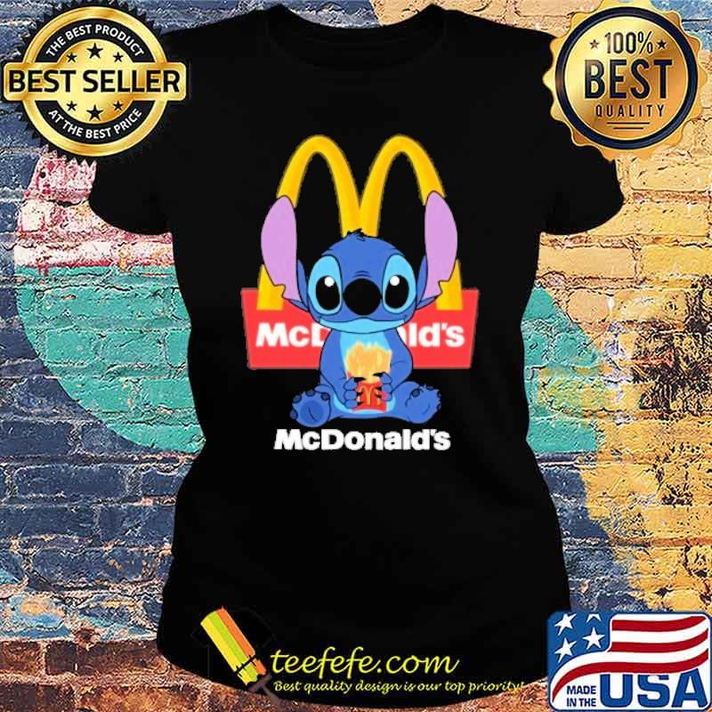 Stitch hug McDonald's s Ladies tee Stitch hug McDonald's s Ladies tee