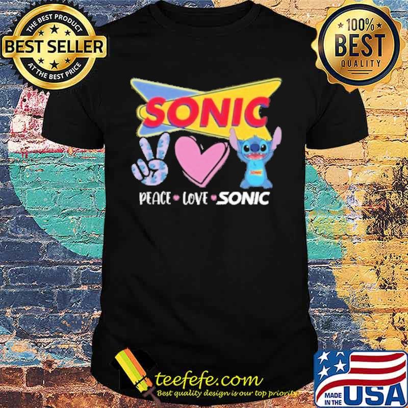 Stitch peace love Sonic hight love s Unisex Stitch peace love Sonic hight love s Unisex