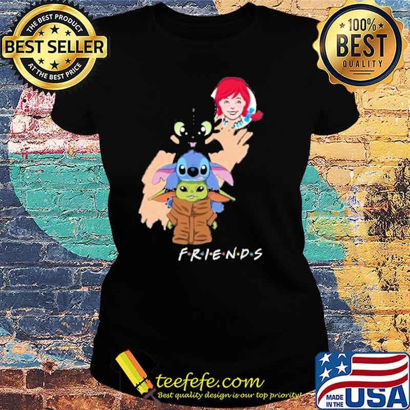 Stitch toothless baby yoda wendy's friends s Ladies tee Stitch toothless baby yoda wendy's friends s Ladies tee