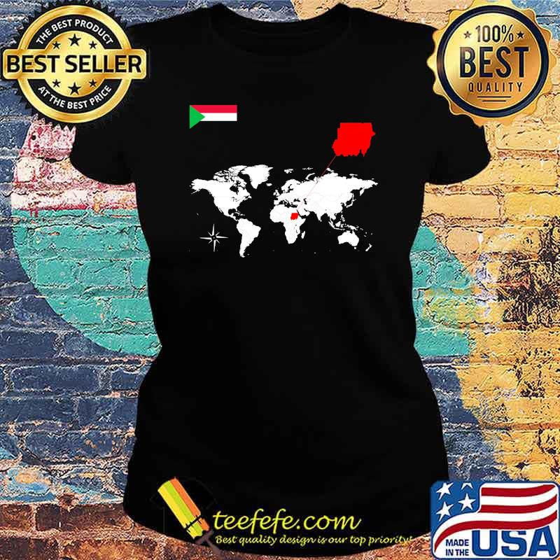 Sudan map pray flag s Ladies tee Sudan map pray flag s Ladies tee