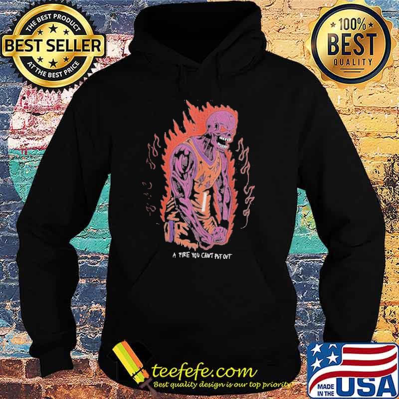Suns Warren Lotas A Fire you can’t put out Purple Skeleton Phoenix Suns Shirt
