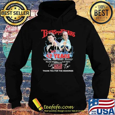 Tears for Fears 42 years 1981-2020 thank you for the memories signatures shirt