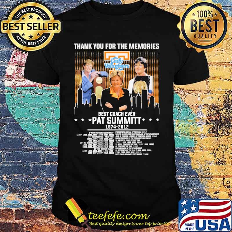 Thank you for the memories lady Volunteers best coach ever pat summitt 1974-2012 s Unisex Thank you for the memories lady Volunteers best coach ever pat summitt 1974-2012 s Unisex