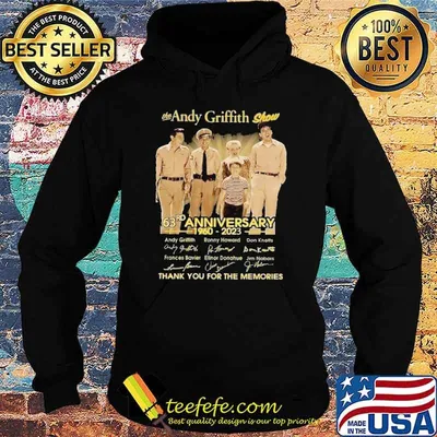 The Andy Griffith show 63rd anniversary 1960-2023 thank you for the memories signatures Andy Griffith Ronny Howard shirt