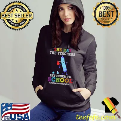 The Day The Teachers Returned To School Teacher Student Crayon T-Shirt