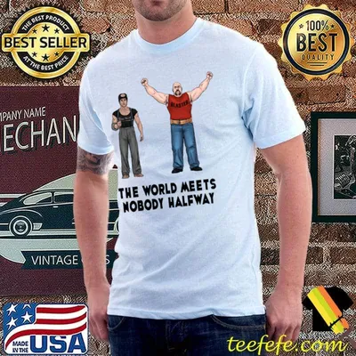 The World Meets Nobody Halfway Sylvester Stallone New York T-Shirt
