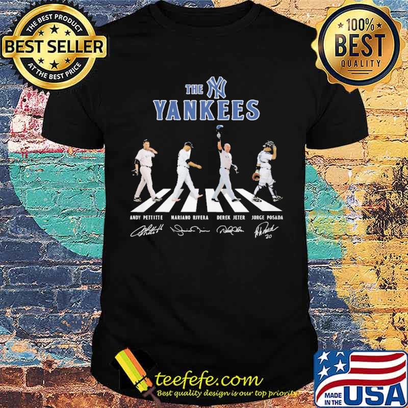 The Yankees signatures Walking Abbey Road shirt - Guineashirt Premium ™ LLC