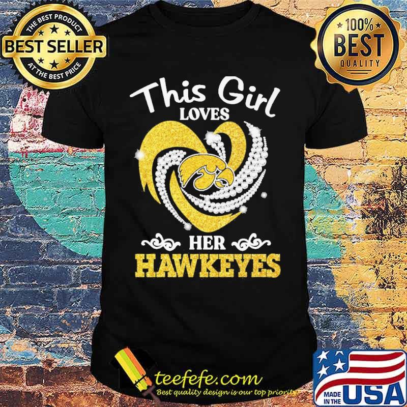 This girl loves her Hawkeyes love heart diamond s Unisex This girl loves her Hawkeyes love heart diamond s Unisex