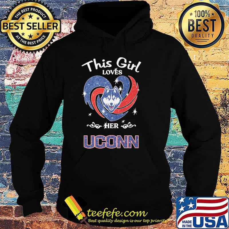 This girl loves her Uconn diamond heart shirt