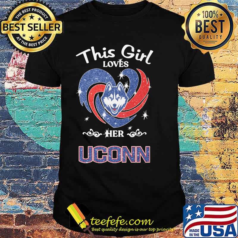 This girl loves her Uconn diamond heart s Unisex This girl loves her Uconn diamond heart s Unisex
