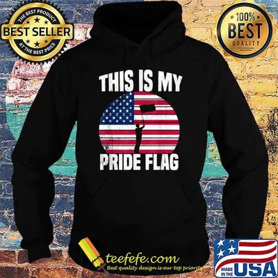 This Is My Pride Flag USA American 4th Of July Patriotic T-Shirt
