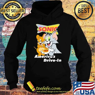 Tom and Jerry sonic America's drive in shirt