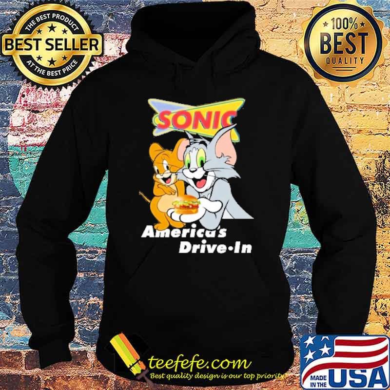 Tom and Jerry sonic America's drive in shirt