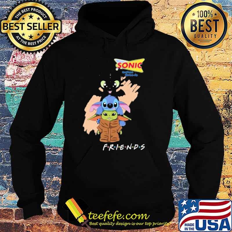 Toothless Stitch baby yoda SONIC DRIVE-IN friends shirt
