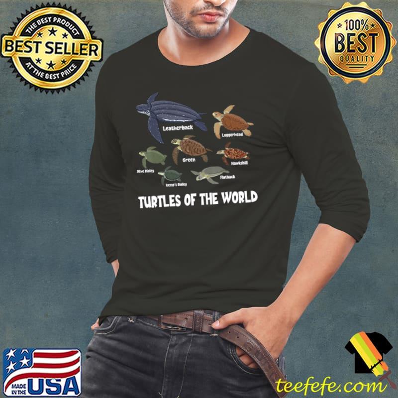 Turtles Of The World Celebrate Diversity Tortoise Sea Turtle T-Shirt
