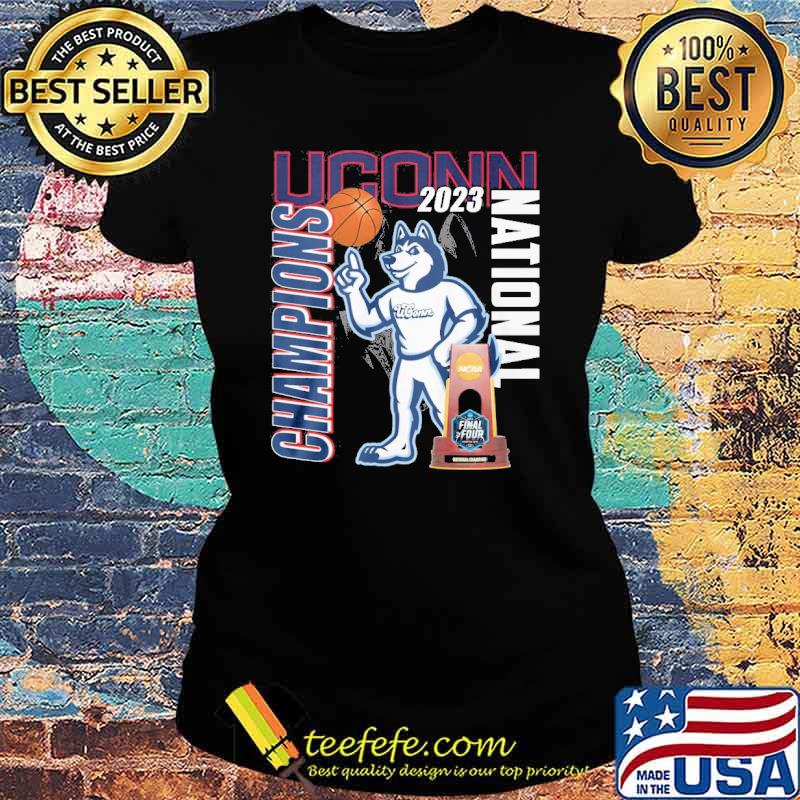 Uconn 2023 champions national final four NCAA mastcot s Ladies tee Uconn 2023 champions national final four NCAA mastcot s Ladies tee