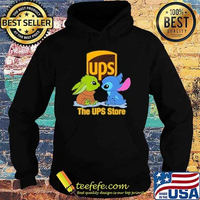 UPS The UPS Store baby yoda stitch shirt